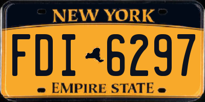 NY license plate FDI6297
