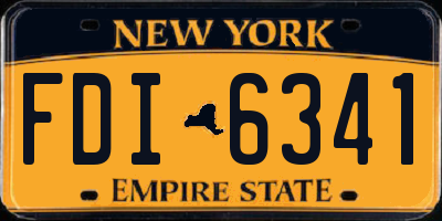 NY license plate FDI6341