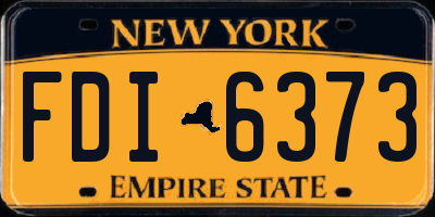 NY license plate FDI6373