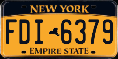 NY license plate FDI6379