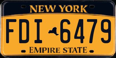 NY license plate FDI6479