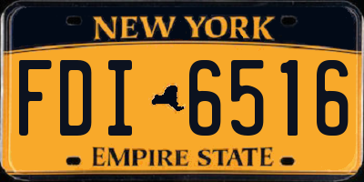NY license plate FDI6516
