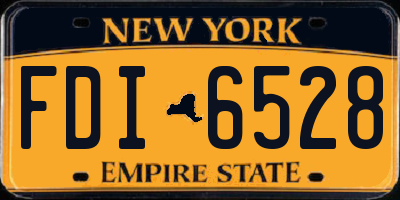 NY license plate FDI6528