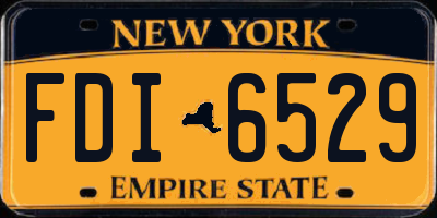 NY license plate FDI6529