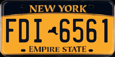 NY license plate FDI6561