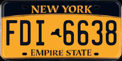 NY license plate FDI6638