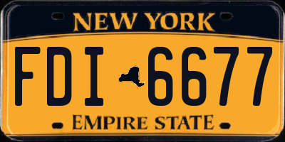 NY license plate FDI6677