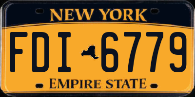 NY license plate FDI6779