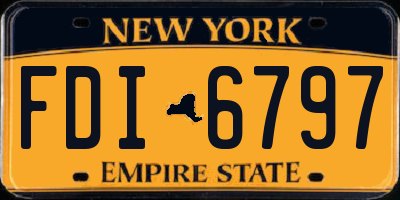 NY license plate FDI6797