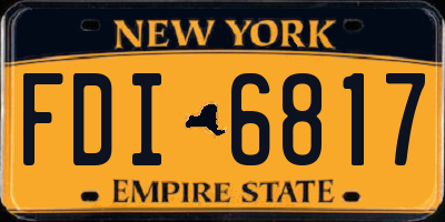 NY license plate FDI6817