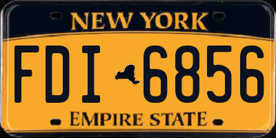 NY license plate FDI6856
