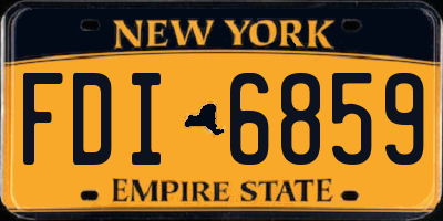 NY license plate FDI6859