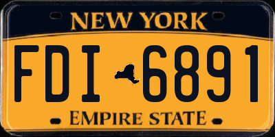 NY license plate FDI6891