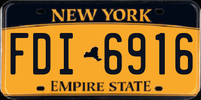 NY license plate FDI6916
