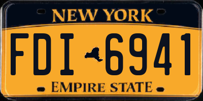 NY license plate FDI6941