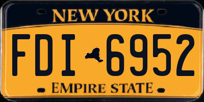 NY license plate FDI6952