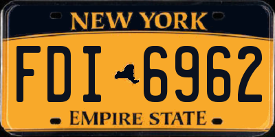 NY license plate FDI6962