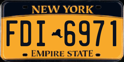 NY license plate FDI6971