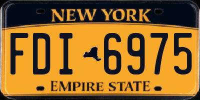 NY license plate FDI6975