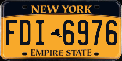 NY license plate FDI6976