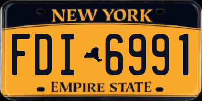 NY license plate FDI6991