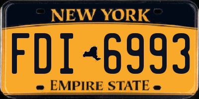 NY license plate FDI6993
