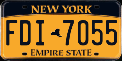 NY license plate FDI7055