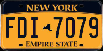 NY license plate FDI7079
