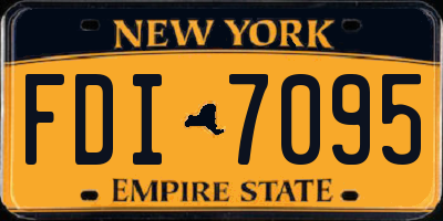 NY license plate FDI7095