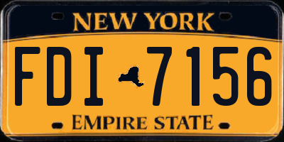 NY license plate FDI7156