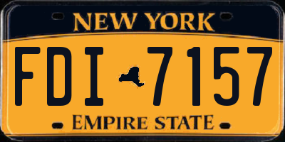 NY license plate FDI7157