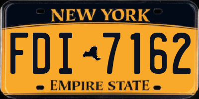 NY license plate FDI7162