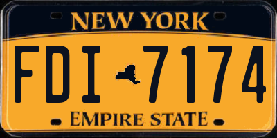 NY license plate FDI7174