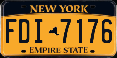 NY license plate FDI7176
