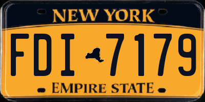 NY license plate FDI7179