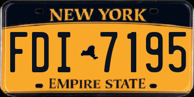 NY license plate FDI7195