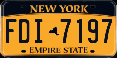 NY license plate FDI7197