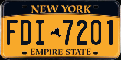 NY license plate FDI7201
