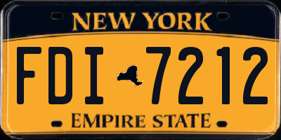NY license plate FDI7212
