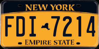 NY license plate FDI7214