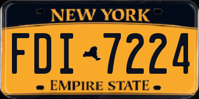 NY license plate FDI7224