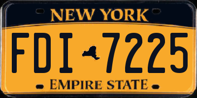 NY license plate FDI7225