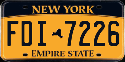NY license plate FDI7226