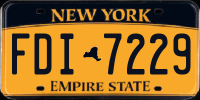 NY license plate FDI7229