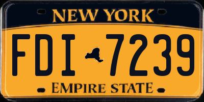 NY license plate FDI7239
