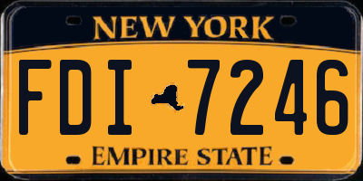 NY license plate FDI7246