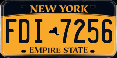 NY license plate FDI7256