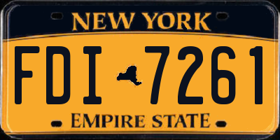 NY license plate FDI7261