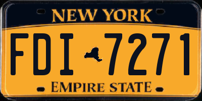 NY license plate FDI7271