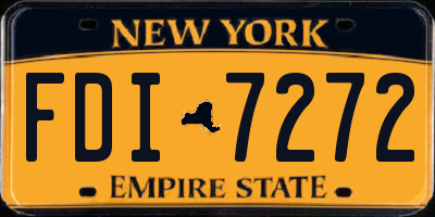 NY license plate FDI7272